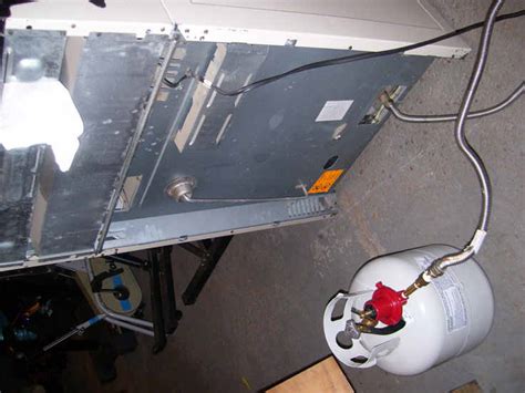 how do i hook up a propane stove