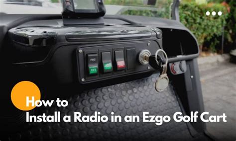 how do you hook up a radio to a golf cart