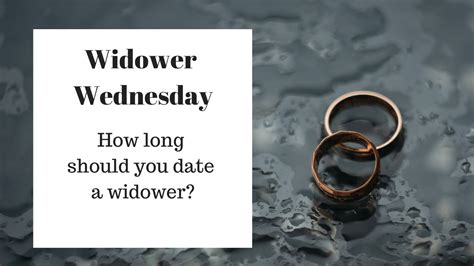 how long should a widower wait to start dating