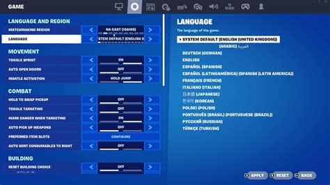 how to change matchmaking platform in fortnite