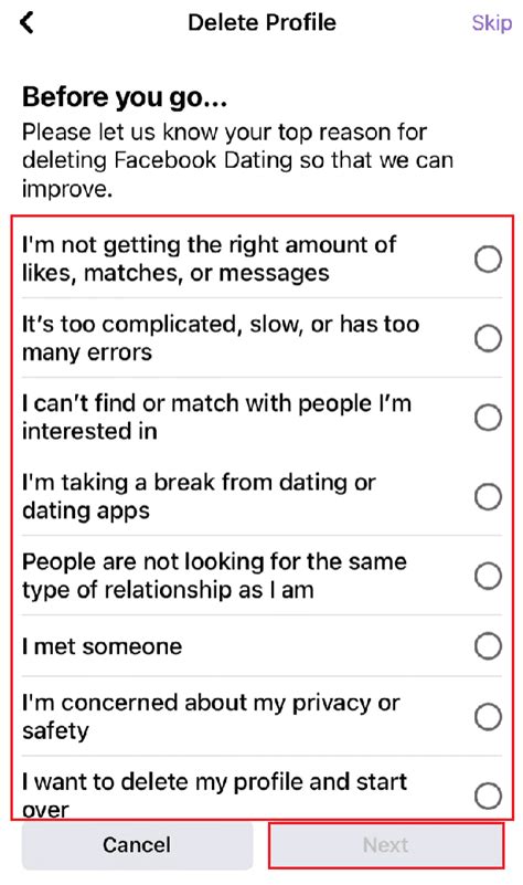 how to delete account on dating sites