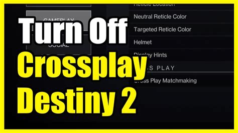 how to turn off matchmaking destiny 2