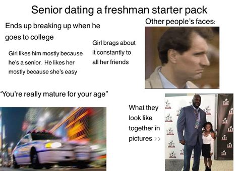 is a senior dating a freshman weird college