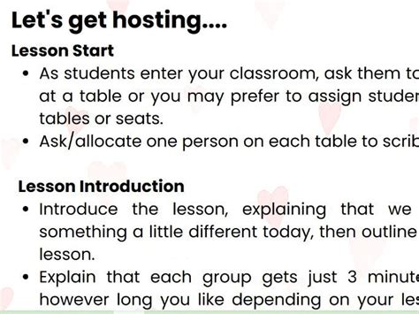 lesson plan speed dating
