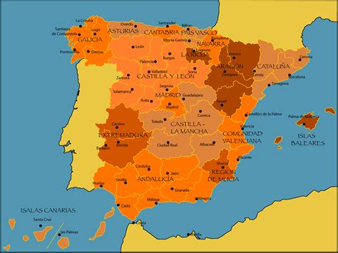 mapa espanha