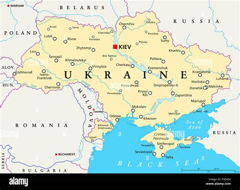 mapa ucrania europa