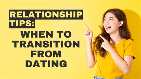moving from dating to relationship