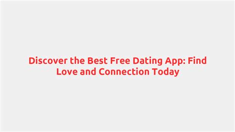 online dating discover