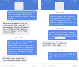 online dating reply rate