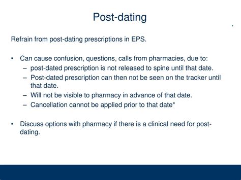 post dating c2 prescriptions