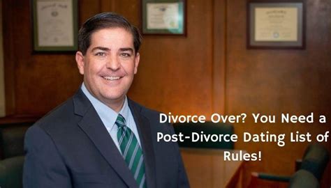 post divorce dating rules