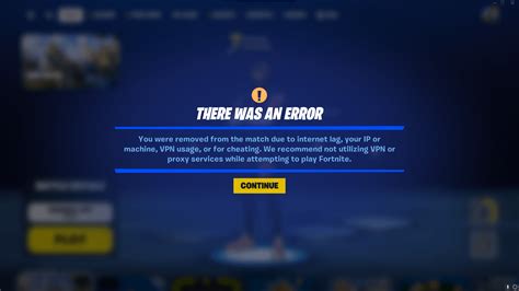 problem with matchmaking fortnite