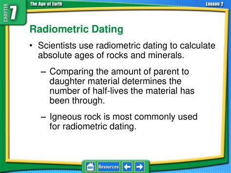 radiometric dating be used to find the absolute age of any material