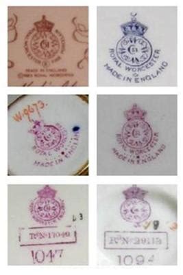 royal worcester backstamps dating