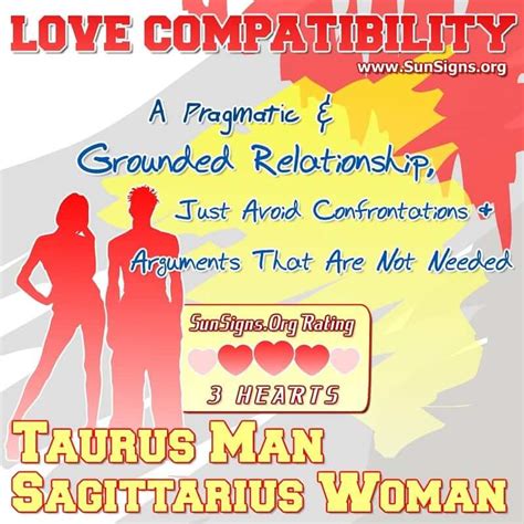 sagittarius woman dating taurus man
