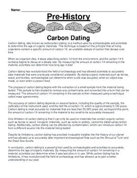 scholarly articles on carbon dating