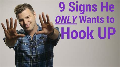 signs guy just wants to hook up