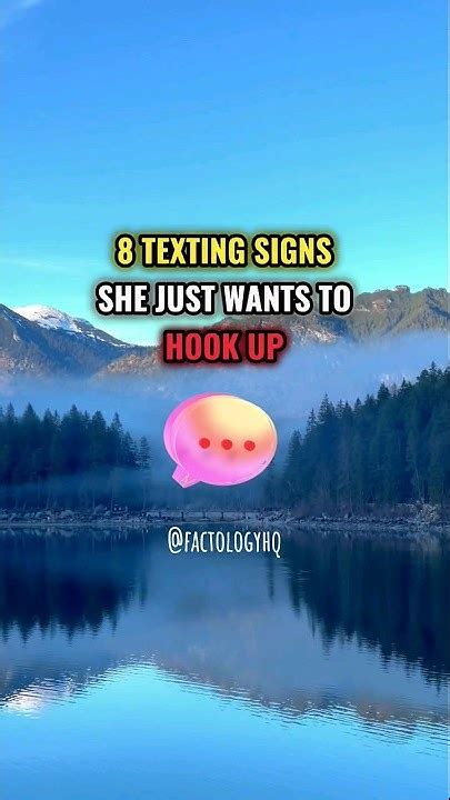 signs she just want to hook up