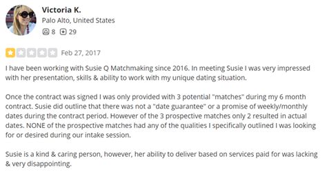susie q matchmaking reviews