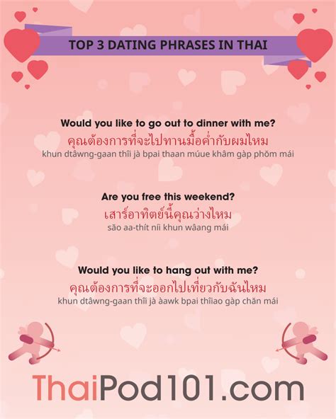 thai phrases dating