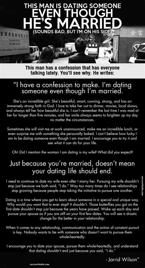 this man is dating someone even though hes married
