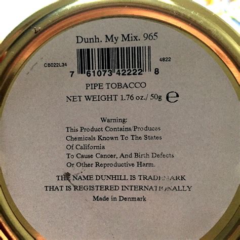 tobacco tin dating