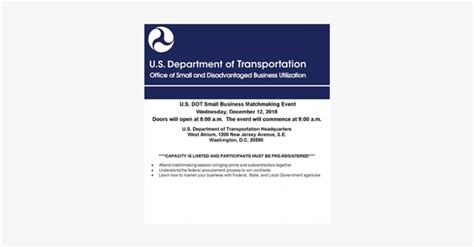 u.s. dot small business matchmaking event