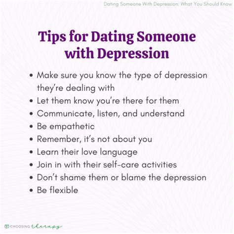 what is it like dating someone with depression