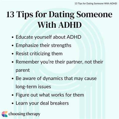 what to expect when dating someone with adhd