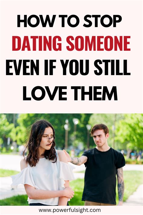 when to stop dating someone