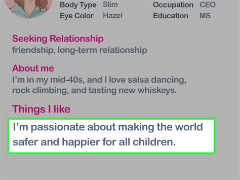 words to describe yourself on a dating website