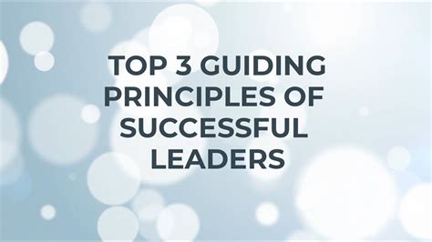 20 Guiding Principles More Business Leaders Should Live LIVE303 - LIVE303