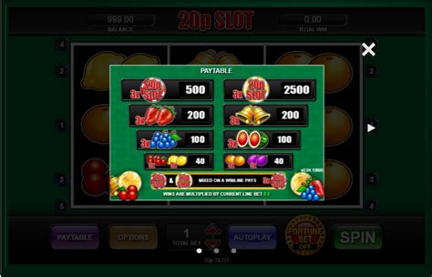 20p Slot Machine Play For Free Online With 20p Slot Slot - 20p Slot Slot