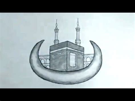 3d Kabe Çİzİmİ Karakalem 3d Kaaba Drawing Youtube Kakabet Resmi - Kakabet Resmi