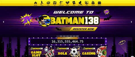 BATMAN138 Situs Daftar Judi Online Slot Online Deposit MANUVER88 Alternatif - MANUVER88 Alternatif