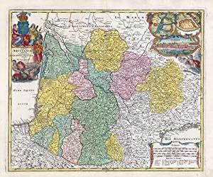 C1750 Map Sw France Tabula Aquitaniae Bordeaux Pyrenees SPIN189 Rtp - SPIN189 Rtp