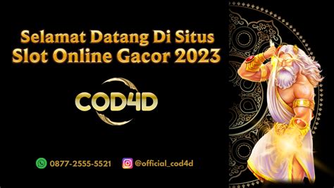 COD4D Agen Slot Online 2023 Facebook COD4D  Slot - COD4D  Slot