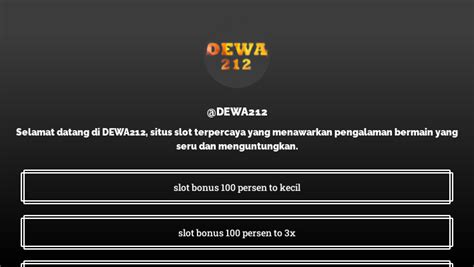 DEWA212 Situs Link Live Casino Online Terbaru 2024 DEWA212 Alternatif - DEWA212 Alternatif
