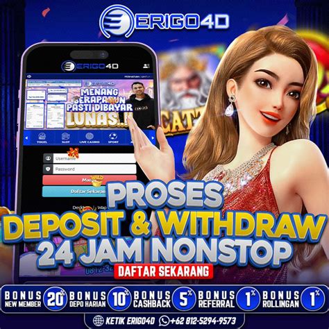 ERIGO4D Agen Situs Judi Slot Online ERIGO4D ERIGO4D - ERIGO4D