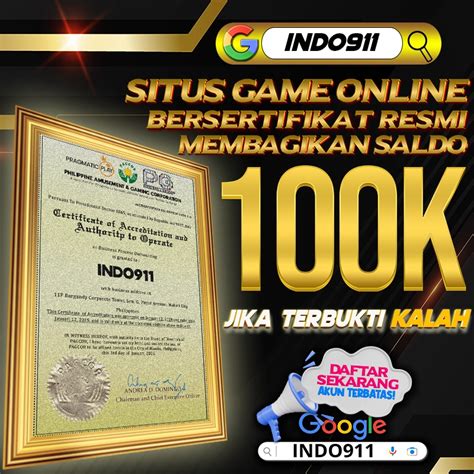 INDO911 Game Online Resmi Gratis Saldo 100k Slot 911 Resmi - Slot 911 Resmi