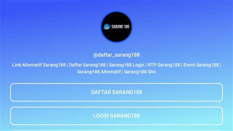 SARANG188 Alternatif Link Terbaik 2019 Bandar Bola Online SARANG188 - SARANG188