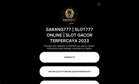 SARANG777 Agen Slot Gacor Online Scatter Hitam Mudah SARANG777 Slot - SARANG777 Slot