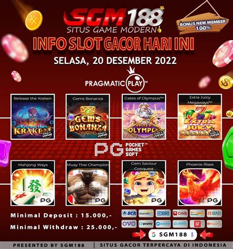 SGM188 Slot Seru Dengan Bonus New Member 20 SGM188 - SGM188