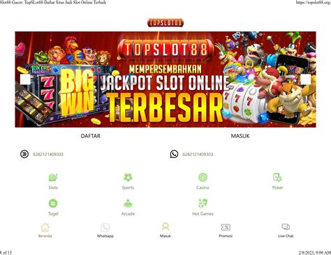 TOPSLOT88 Situs Game Slot Gacor Versi SLOT88 Mudah TOPSLOT88 Slot - TOPSLOT88 Slot
