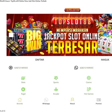 TOPSLOT88 Situs Judi Slot Hacksaw Resmi Indonesia Terbaru TOPSLOT88 Login - TOPSLOT88 Login