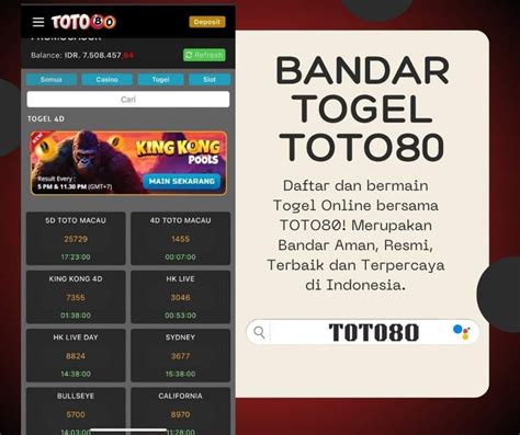 TOTO80 Situs Bandar Toto Togel Online Hk Sdy TOTO80 - TOTO80