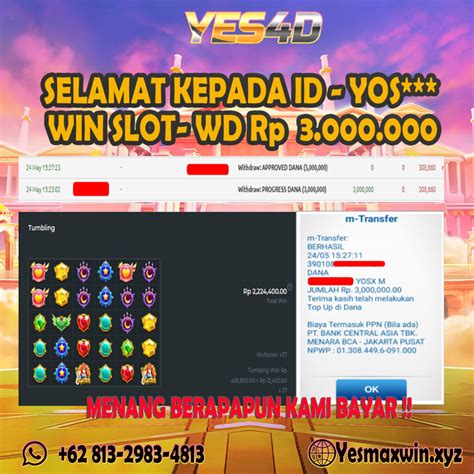 YES4D Online Game Withdrawal Hanaslot Resmi - Hanaslot Resmi