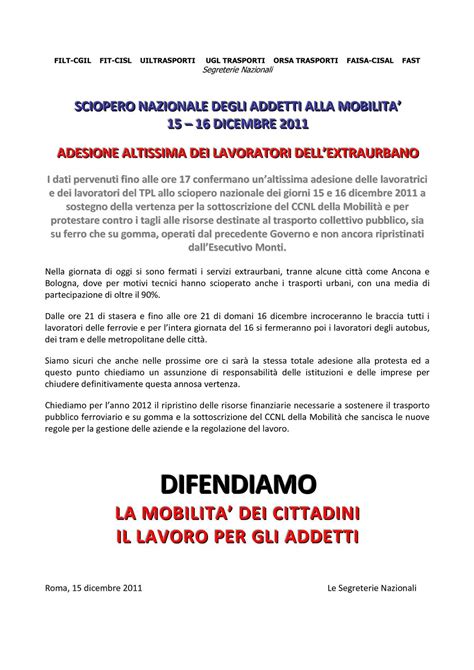 Adesione Sciopero DIANA77 - DIANA77