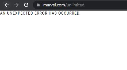 An Error Occurred MARVEL123 - MARVEL123