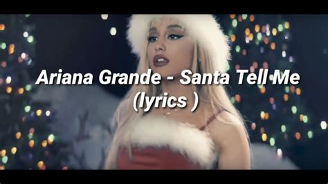 Ariana Grande Santa Tell Me Lirik Bandar Judi SERASI189 Resmi - SERASI189 Resmi